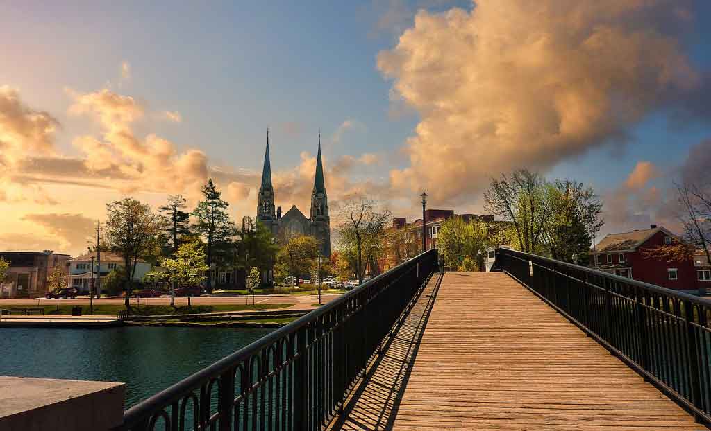 Romantic bridge in Ottawa Ontario