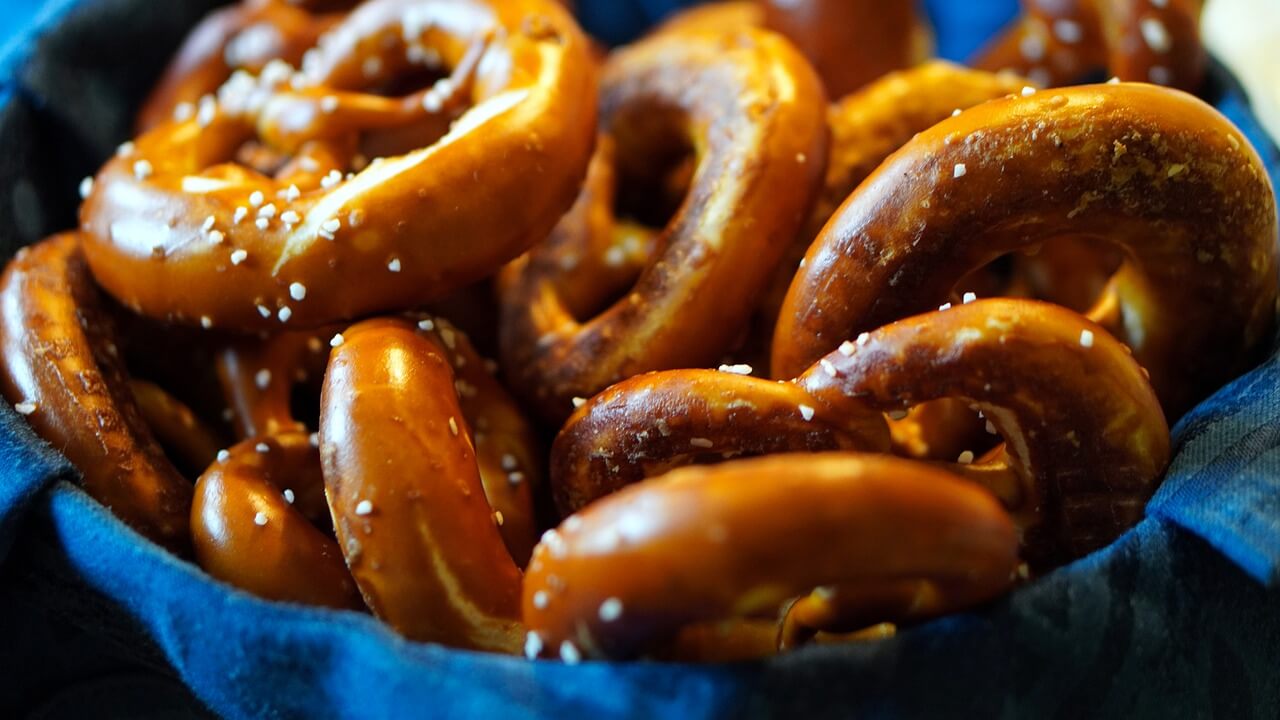 Pretzels at Oktoberfest in Ontario