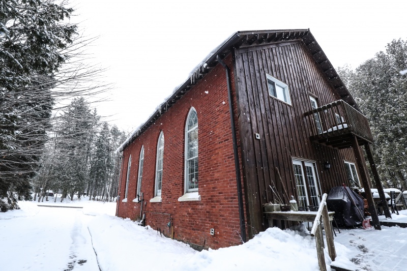 The back of the church at The Hive Centre