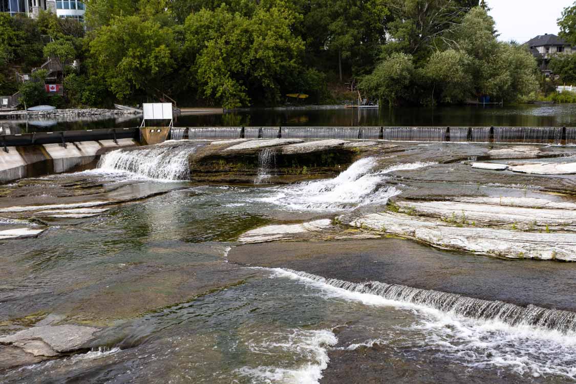 Waterfalls along the Almonte Riverwalk