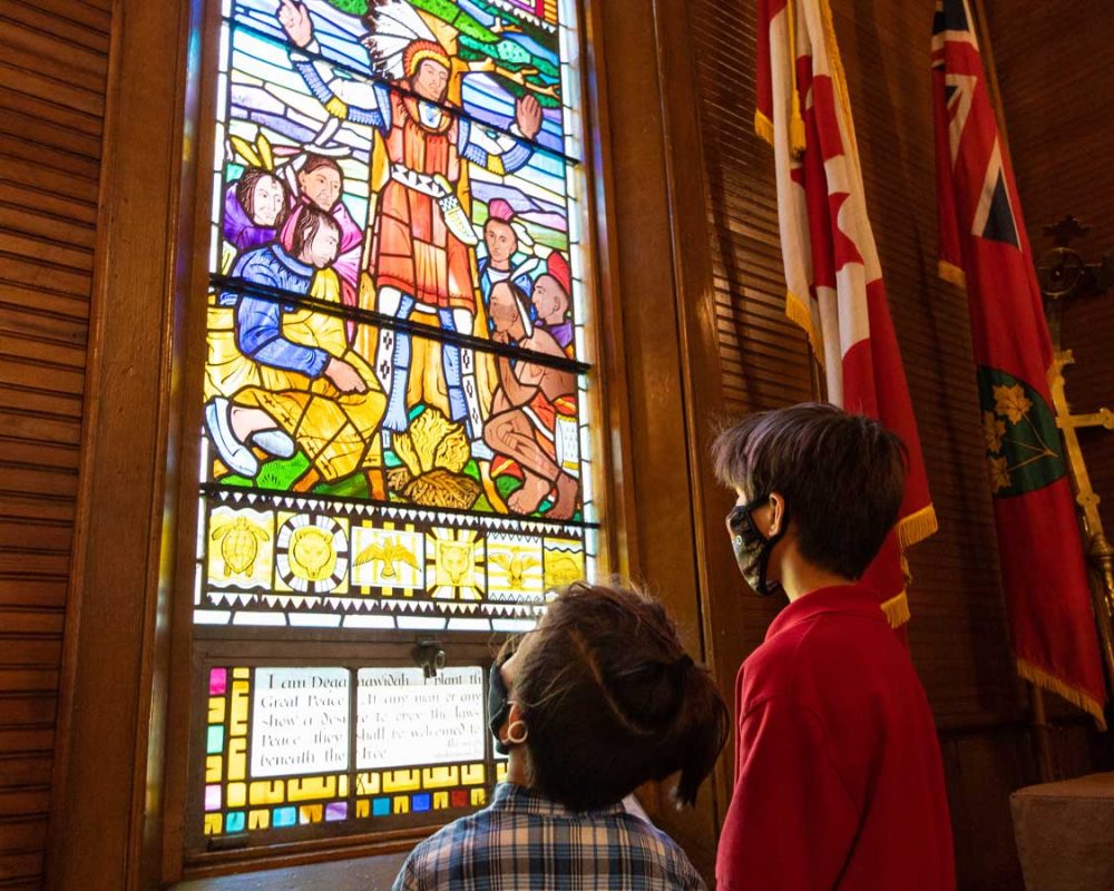 Stained Glass Windows of the Mohawk Chapel in Six Nations