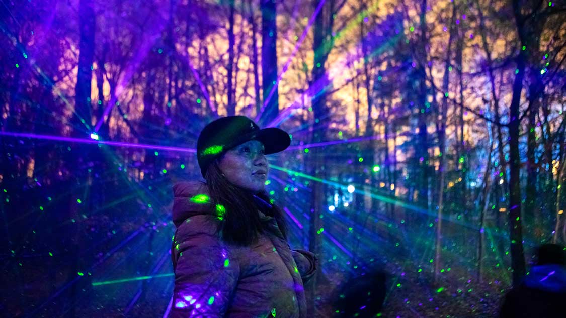 There's a magical trail covered in holiday lights near Toronto