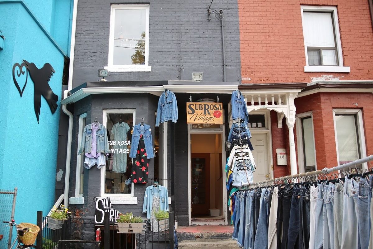 A vintage clothing store in Kensington Market 