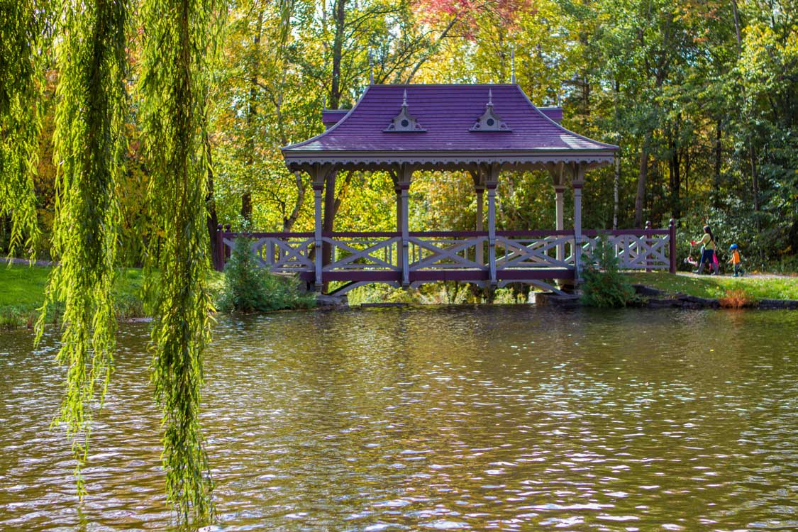 Japanese Pagoda in Jackson Park Peterborough