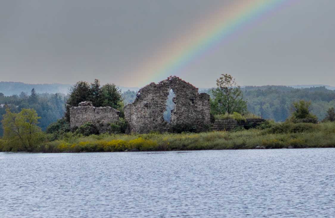 Rainbow over Picnic Island Mill