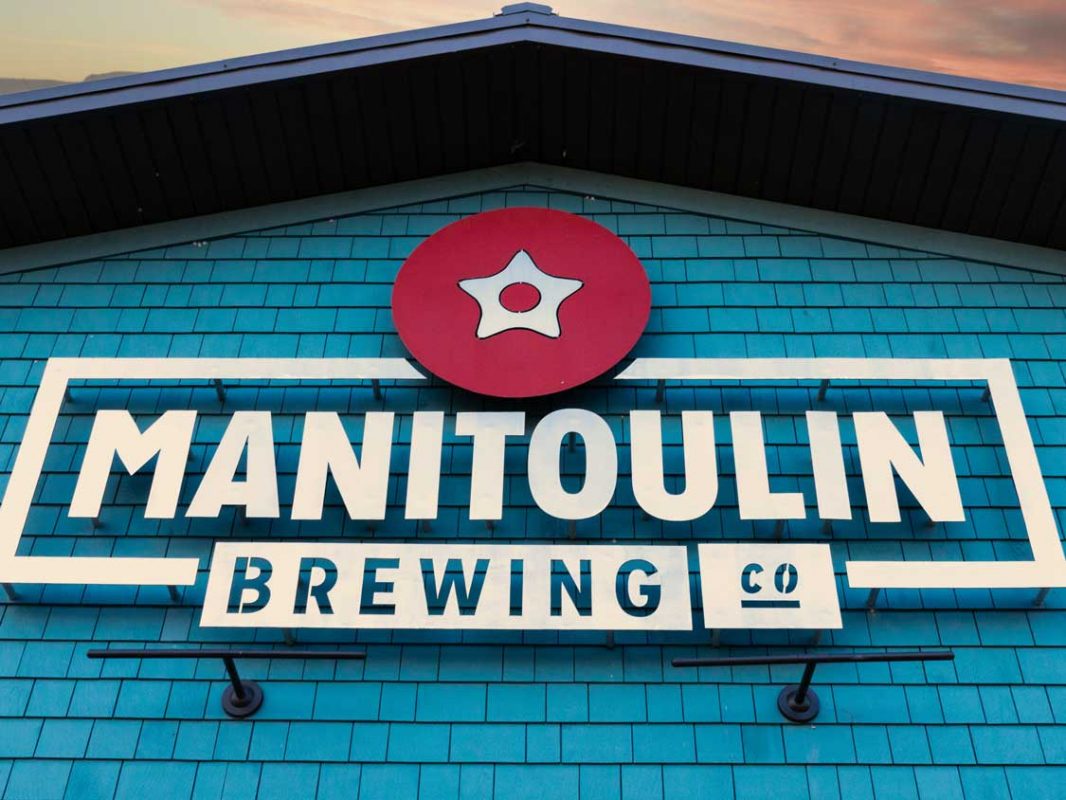 Manitoulin Island Brewing Co sign
