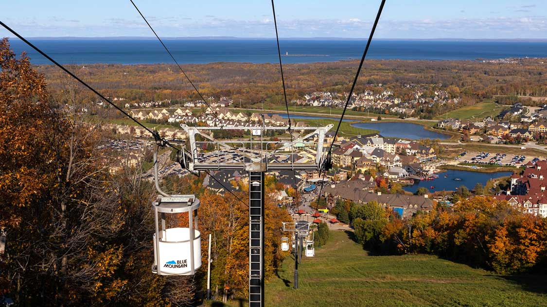 Blue Mountain Village from above