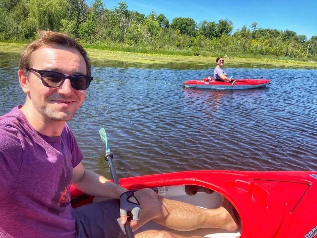 Kayaking down the Nonquon River