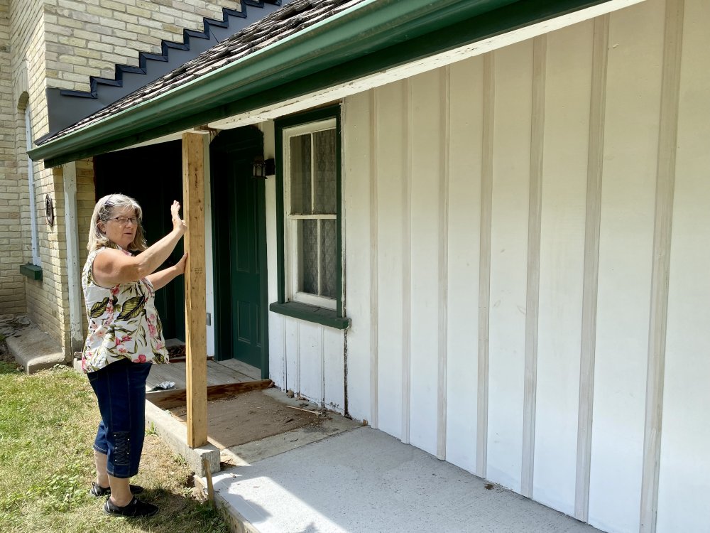 Melanie Whitfield at the Leaskdale Manse