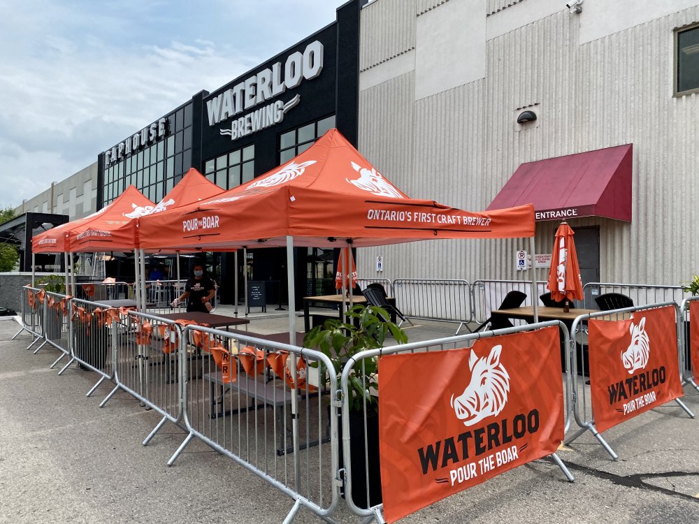 The outdoor area at Waterloo Brewing