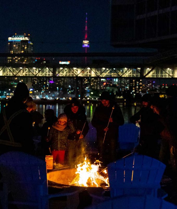 Toronto fire pits at Ontario Place