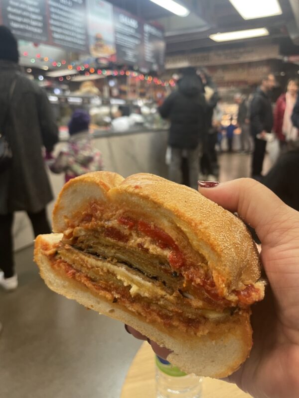 Eggplant Sandwich at the St. Lawrence Market