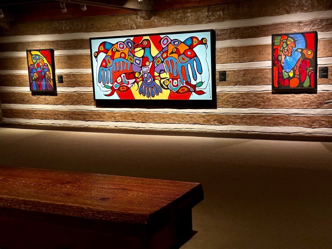 Examples of work from the famous Indigenous artist, Norval Morisseau. 