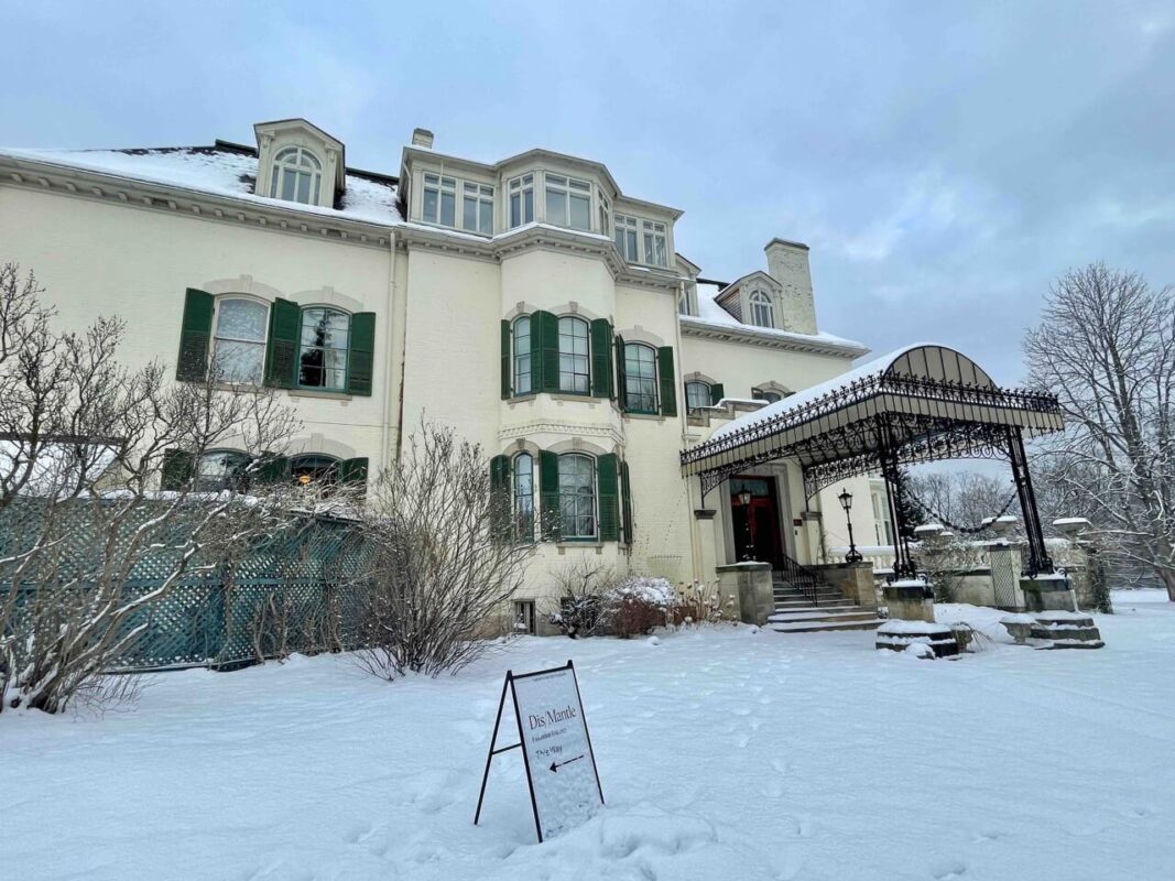 The Spadina Museum in winter