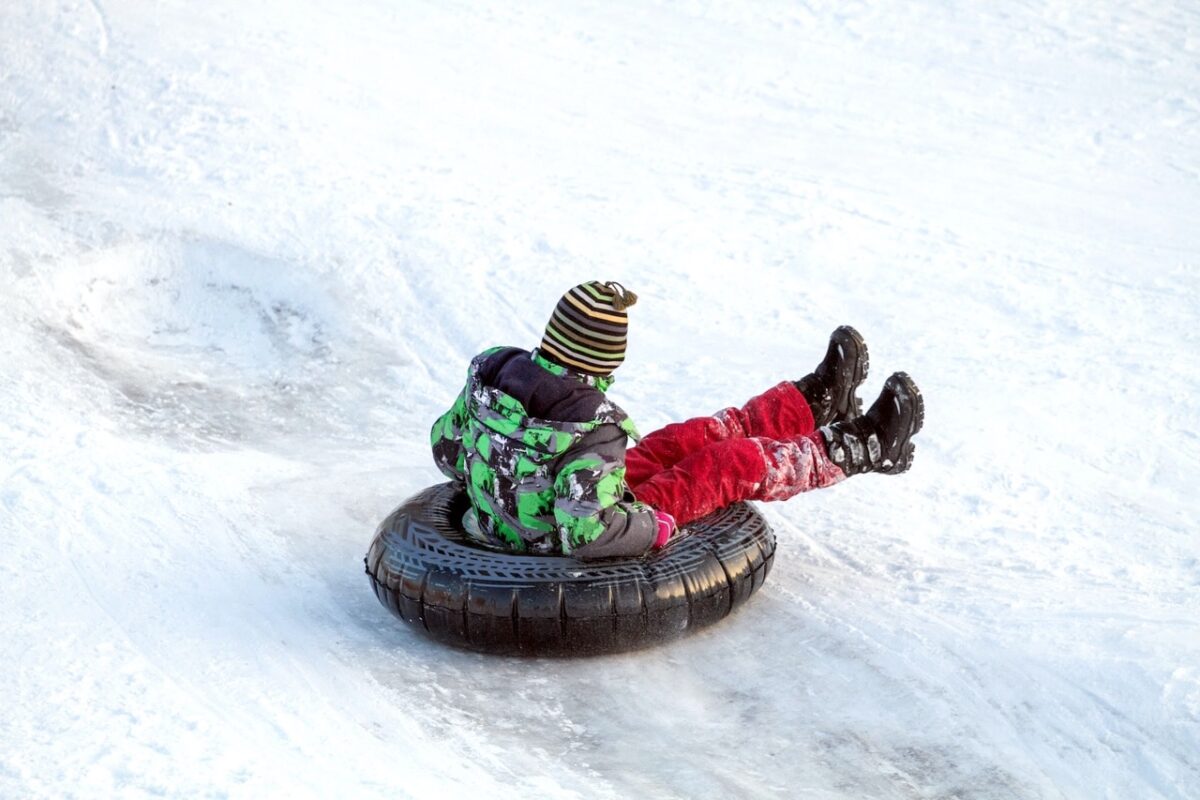 Snow tubing in Ontario