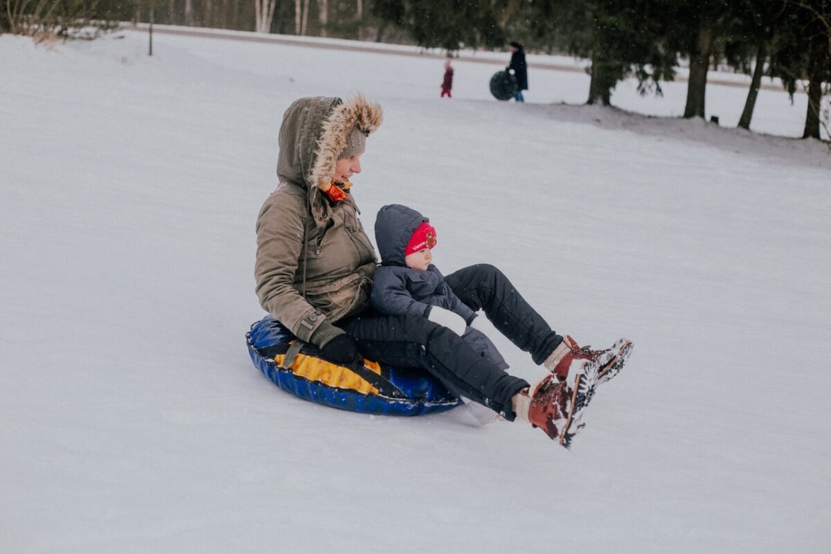 Snowtubing in Ontario, Canada