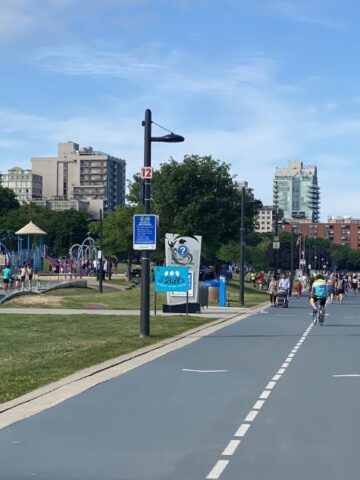 Cycling the Waterfront Trail in Burlington, Ontario